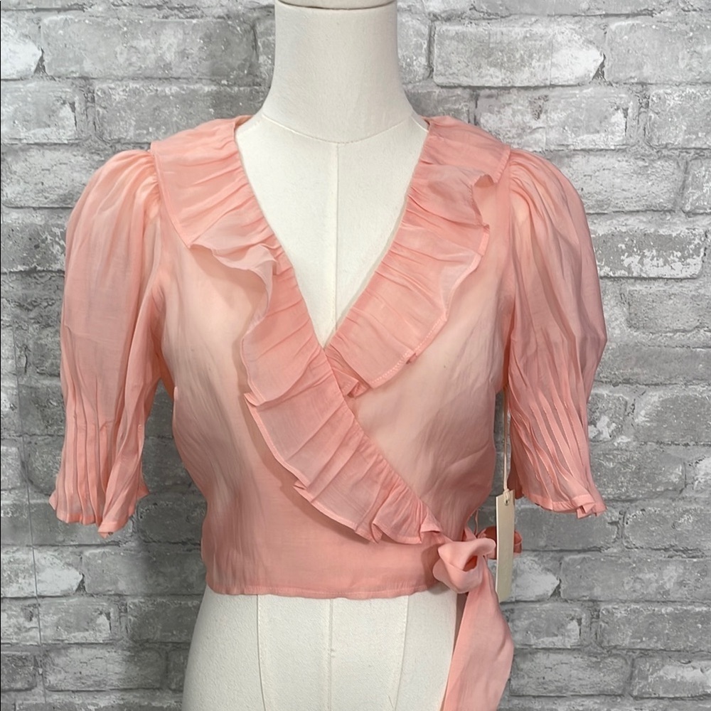 Capulet Lexi Ruffle Wrap Top Camelia